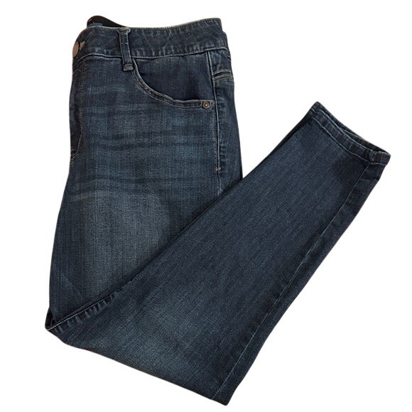 Democracy Denim - Democracy Womens 16W Blue "Ab"solution Denim Jeans Mid Rise Slim Fit